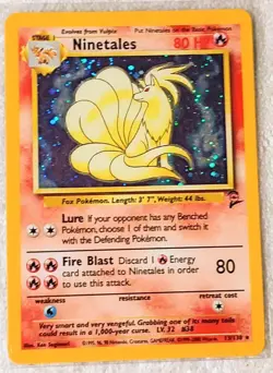 Ninetales 13/130 Holo Rare Pokemon Card 1999 Black Flame Great Condition - Image 2