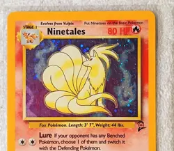 Ninetales 13/130 Holo Rare Pokemon Card 1999 Black Flame Great Condition - Image 3