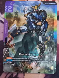 Gundam Card Game English Fatal Strike C+ Alternate Foil - Image 1