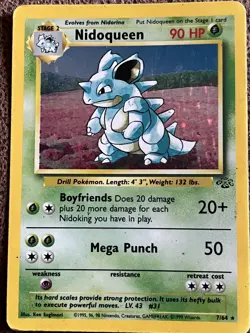 Nidoqueen 7/64 | Jungle | WOTC Holo Rare Pokemon Card | HP - Image 1