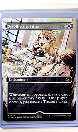 MTG Magic The Gathering Enchanting Tales Anime Borderless #67 Smothering Tithe - Image 1