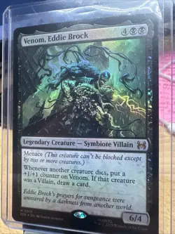 NM Foil Venom, Eddie Brock, MTG, Marvel's Spider-Man, Magic the Gathering, 12 - Image 2
