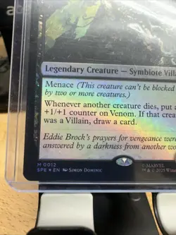 NM Foil Venom, Eddie Brock, MTG, Marvel's Spider-Man, Magic the Gathering, 12 - Image 3