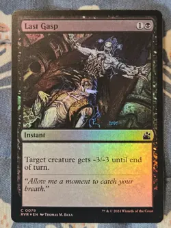 Last Gasp FOIL 0079 MTG Ravnica Remastered Common MTG Magic - Image 3