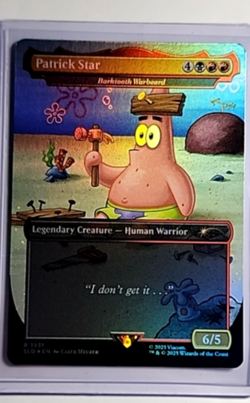 MTG Magic the Gathering SLD Secret Lair Drop Sponge Bob Foil #1931 Patrick Star - Image 1