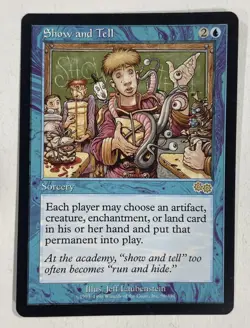 Show And Tell Urzas Saga LP Light Play MTG Magic The Gathering A - Image 1