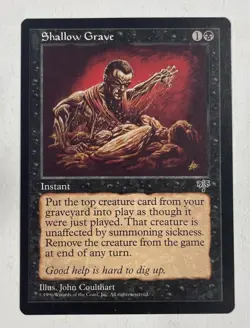 Shallow Grave Mirage Near Mint NM MTG Magic The Gathering - Image 1