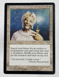 Enlightened Tutor Mirage MP Moderate Play MTG Magic The Gathering - Image 1