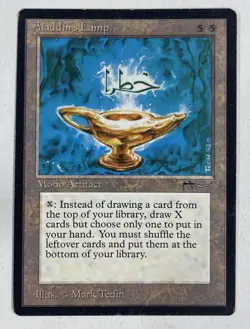 Aladdin’s Lamp Arabian Nights MP Moderate Play MTG Magic The Gathering - Image 1