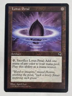 Lotus Petal Tempest Near Mint NM MTG Magic The Gathering - Image 1