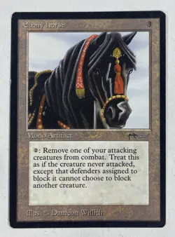Ebony Horse Arabian Nights LP Light Play MTG Magic The Gathering - Image 1
