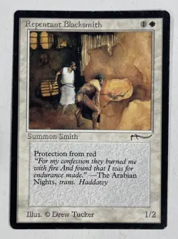 Repentant Blacksmith Arabian Nights MP Moderate Play MTG Magic The Gathering - Image 1