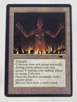 Colossus Of Sardia Antiquities MP Moderate Play MTG Magic The Gathering - Image 1