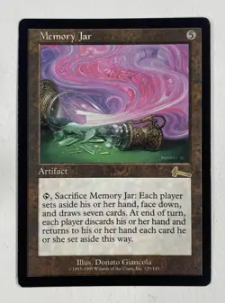 Memory Jar Urzas Legacy MP Moderate Play MTG Magic The Gathering - Image 1