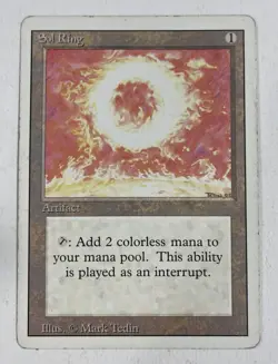 Sol Ring Revised MP Moderate Play MTG Magic The Gathering D - Image 1