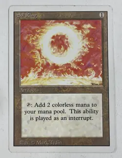 Sol Ring Revised MP Moderate Play MTG Magic The Gathering C - Image 1