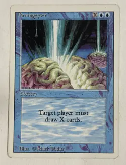 Braingeyser Revised LP Light Play MTG Magic The Gathering - Image 1