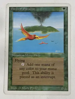 Birds Of Paradise Revised MP Moderate Play MTG Magic The Gathering A - Image 1