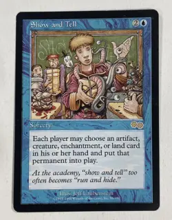 Show And Tell Urzas Saga LP Light Play MTG Magic The Gathering C - Image 1