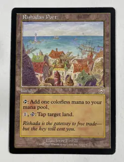 Rishadan Port Mercadian Masques HP Heavy Play MTG Magic The Gathering - Image 1