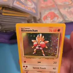 Hitmonchan 7/102 Base Set Holo Rare 1999 WotC Vintage Pokemon TCG Card - Image 2