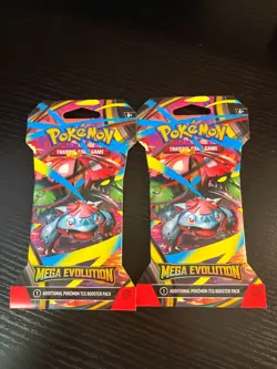 Pokemon Mega Evolution Sleeved Booster Pack (Set of 2) - Image 1
