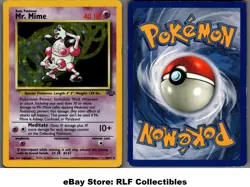 1999 Pokemon, Jungle, #6/64 Mr. Mime, Holo Rare - Image 1