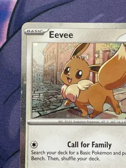 Pokemon TCG Destined Rivals Eevee SVP 200 Checklane Blister Promo Cosmo Holo NMa - Image 2