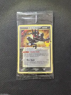 Greninja Gold Star Holo Promo SWSH144 Celebrations Black Star Pokemon - SEALED - Image 1