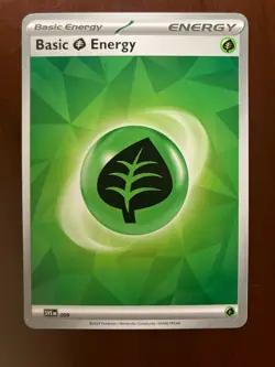 Basic Grass Energy 009 Pokemon TCG Near Mint - Image 1
