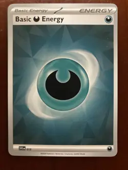 Basic Darkness Energy SVE 015 Pokemon Prismatic Evolutions Reverse Holo - Image 1