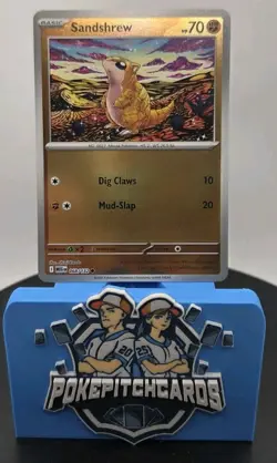 Sandshrew 068/132 Me01: Mega Evolution Reverse Holo - Free Shipping NM Pokemon - Image 3
