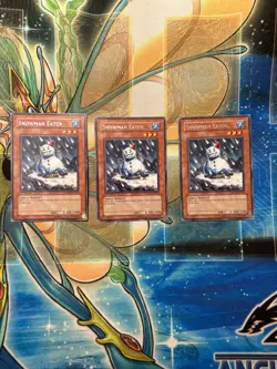 Yugioh Snowman Eater RGBT Playset 2x 1st Edition Rare + x1 Unlimited. Edison - Image 1