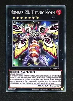 Number 28: Titanic Moth - OP22-EN020 - Common - Yugioh - Image 1