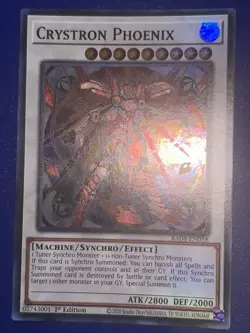 Yugioh! Crystron Phoenix - RA04-EN058 - Super Rare - 1st Edition Near Mint, Engl - Image 1