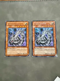 Yugioh Cyber Dragon DP04-EN001 Rare Unlimited Ed LP X2 - Image 1