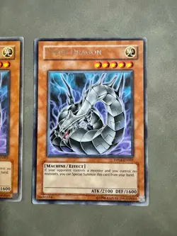 Yugioh Cyber Dragon DP04-EN001 Rare Unlimited Ed LP X2 - Image 3