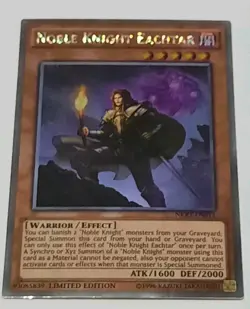 Yugioh Noble Knight Eachtar NKRT-EN011 Platinum Rare Limited Edition TCG Card B - Image 2