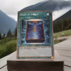Yugioh Book Of Moon Spell Card NKRT-FN027 Platinum Rare Limited Edition TCG - Image 1