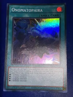 Yugioh! Onomatopaira - RA04-EN089 - Super Rare - 1st Edition Near Mint, English - Image 1