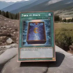 Yugioh Book Of Moon Spell Card NKRT-FN027 Platinum Rare Limited Edition TCG Card - Image 1