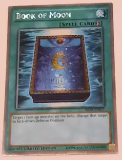 Yugioh Book Of Moon Spell Card NKRT-FN027 Platinum Rare Limited Edition TCG Card - Image 2