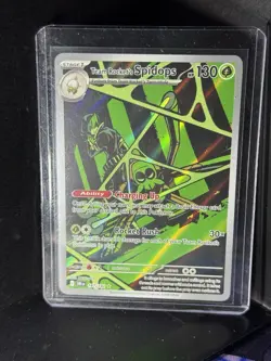 Pokemon TCG Team Rockets Spidops Illustration Rare Card 187/182 Destined Rivals - Image 2