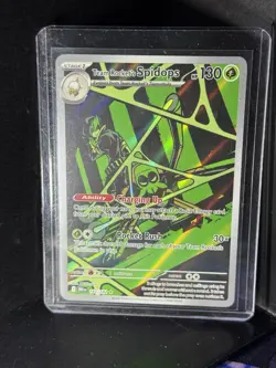 Pokemon TCG Team Rockets Spidops Illustration Rare Card 187/182 Destined Rivals - Image 3