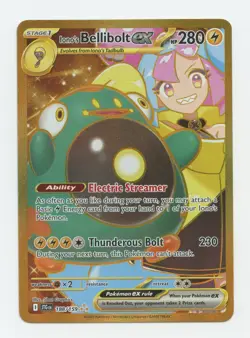 Iono's Bellibolt EX Sir 188/159 SV09 Holo Pokemon TCG Card Journey Together - Image 1