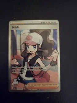 Hilda 164/086 Full Art Ultra Rare White Flare Holo Pokemon TCG Card NM - Image 1