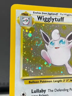 Wigglytuff 19/130 Holo Rare SWIRL WotC Card Pokemon Base Set 2 - Image 2