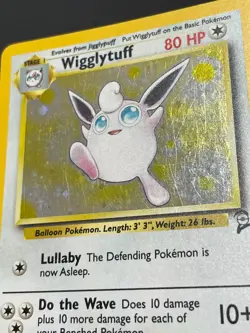Wigglytuff 19/130 Holo Rare SWIRL WotC Card Pokemon Base Set 2 - Image 3