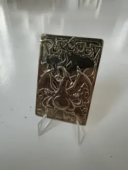 SET Of 4 Pokemon 23k Gold Plated Trading Cards 1999 Burger King. Charzard & More - Image 2