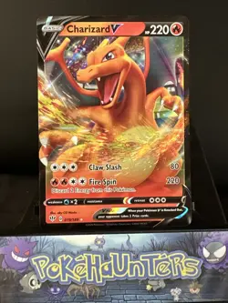 Pokemon Card Charizard V 019/189 Darkness Ablaze Half Art Near Mint - Image 1